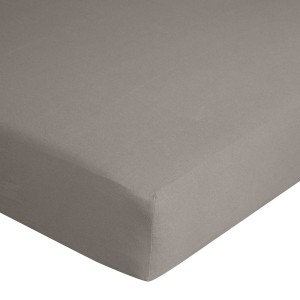 Prześcieradło Jersey z gumką 200x220 cm Srebrne