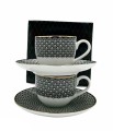 Zestaw Filiżanek do espresso ze spodkiem Lumen Bogucice 5903517100940