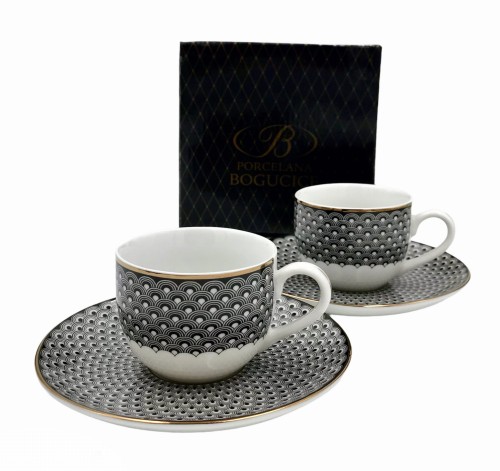 Zestaw Filiżanek do espresso ze spodkiem Lumen Bogucice 5903517100940