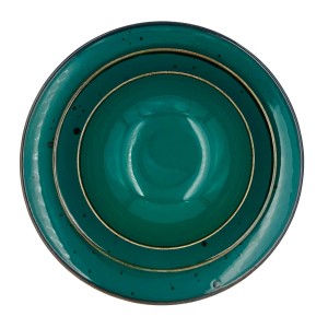 Alumina zestaw obiadowy 6 osób turkus 80