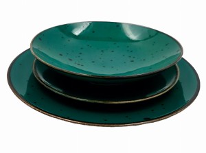 Alumina zestaw obiadowy 6 osób turkus 81