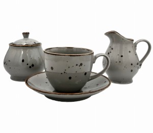 Alumina zestaw do herbaty kawy 6 osób grey 92