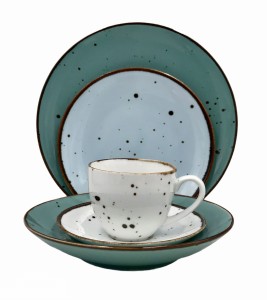 Alumina zestaw obiadowy 6 osób White Tiffany Sky 139