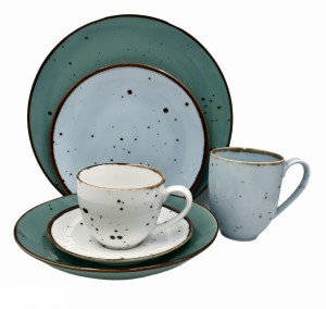 Alumina zestaw obiadowy 6 osób White Tiffany Sky 140