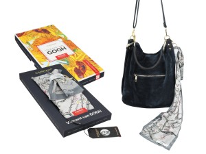 Przywieszka do torebki V. van Gogh Kwitnący Migdałowiec srebrny CARMANI