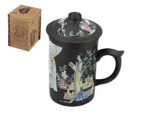 Kubek z zaparzaczem i przykrywką gejsza