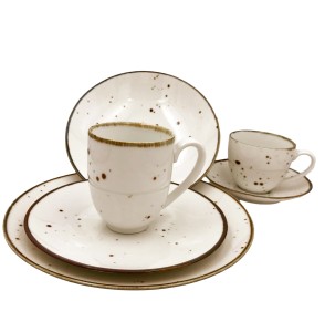 Alumina zestaw obiadowy 6 osób Cottage Cream 165