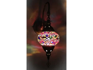 
Lampa stołowa - klosz pojedynczy, wielokolorowy
