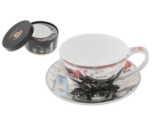 Filiżanka ze spodkiem - Motory (CARMANI)