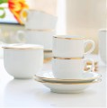 Villa Italia PLUS GOLD Filiżanka espresso ze spodkiem 100 ml 5901568621483