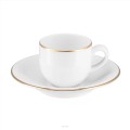 Villa Italia PLUS GOLD Filiżanka espresso ze spodkiem 100 ml 5901568621483