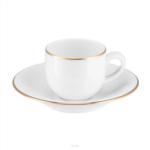 Villa Italia PLUS GOLD Filiżanka espresso ze spodkiem 100 ml 5901568621483