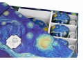 Filiżanki ze spodkami 280 ml komplet 6 Van Gogh Gwiaździsta Noc 5902693928065