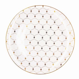 Talerz obiadowy płytki porcelanowy Gemis Bogucice 27 cm