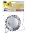 Foremki do babeczek Tart Platino 9 cm 6 szt 5902869277713
