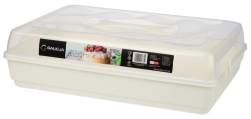 Pojemnik na ciasto z pokrywą Biscotti kremowy 5902869217719