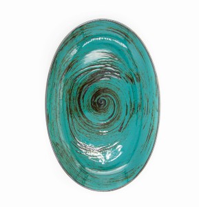 Alumina Bogucice Nostalgia Emerald Półmisek owalny 31 cm