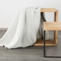 Koc narzuta AMBER Boho 70x160 Kremowy