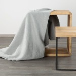 Koc narzuta AMBER Boho 70x160 Srebrny