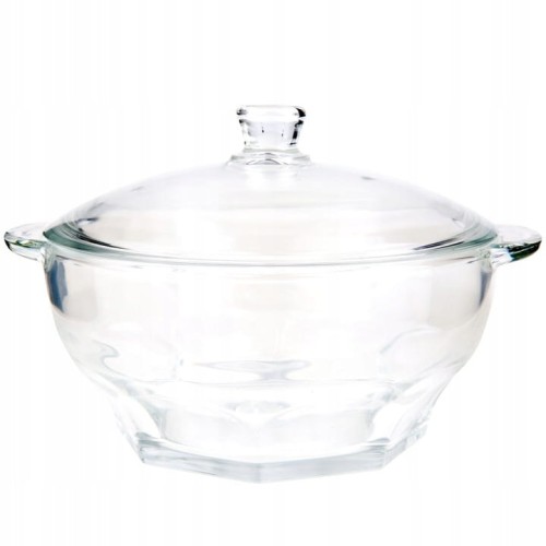 Luminarc szklana waza 2,5L Granity hartowana z pokrywką 0883314783674