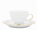 Komplet filiżanek ze spodkami 220 ml Minos Gold Bogucice 5903517111267
