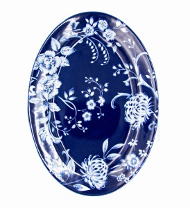 Półmisek owalny 36 cm Evia Blue Bogucice