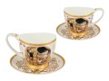 Filiżanka espresso Vanessa - G. Klimt, Pocałunek, białe tło (CARMANI) 5907580091082