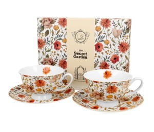 2 Filiżanki ze spodkami SUMMER FLOWERS