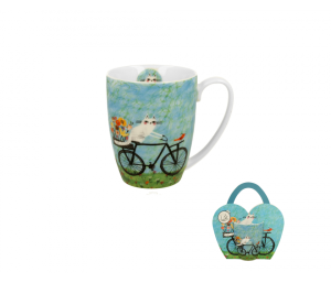 Kubek w koszyczku 350 ml Koci Świat - ROWER