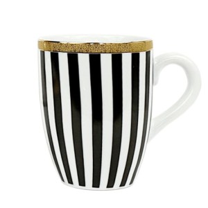 Kubek porcelanowy Serko Bogucice Paski 300 ml