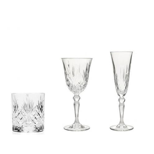 Zestaw 18 el. kieliszków i szklanek MELODIA RCR 8007815735112