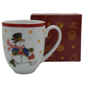 Cicha Noc Kubek porcelanowy 350 ml red