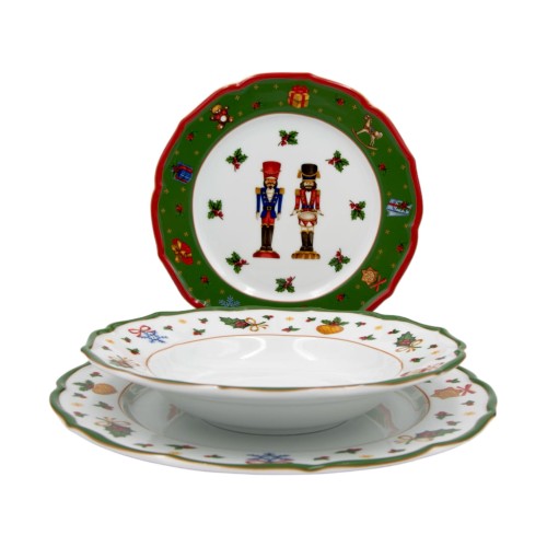 Cicha Noc Komplet 3 talerzy green 5903517104627