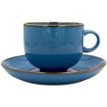 Alumina Rustic Blue Filiżanka ze spodkiem 250 ml 5903517113100