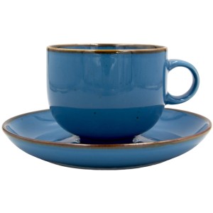 Alumina Rustic Blue Filiżanka ze spodkiem 250 ml
