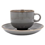 Alumina Rustic Gray Filiżanka ze spodkiem 250 ml