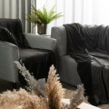 Koc dwustronny TEDY 150x200 Czarny miękki puszysty ciepły 5903571464248