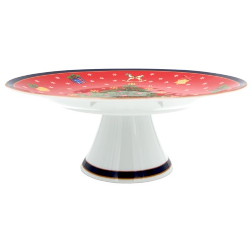 Cicha Noc Patera na ciasto na nóżce 28 cm red 5903517099671