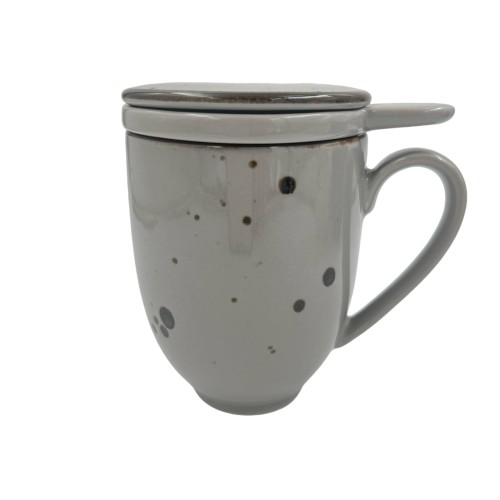 Alumina Bogucice Cottage Grey Kubek z zaparzaczem 400 ml 5903517114732