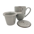 Alumina Bogucice Cottage Grey Kubek z zaparzaczem 400 ml 5903517114732