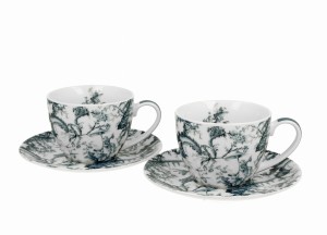 2 Filiżanki ze spodkami ORIENT BLUE