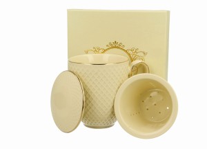 Kubek z zaparzaczem ECRU VESPER