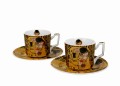 2 Filiżanki espresso luxury THE KISS inspired by Klimt 5902693943273