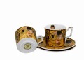 2 Filiżanki espresso luxury THE KISS inspired by Klimt 5902693943273