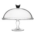 Patera na nóżce z kloszem Patisserie 32 cm PASABAHCE 8693357203242