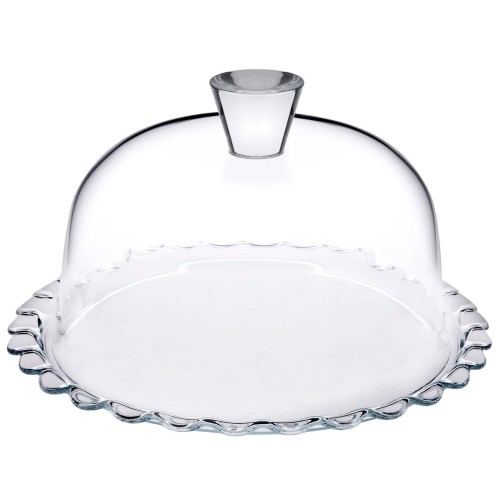 Patera z kloszem Patisserie 24 cm PASABAHCE 8693357507197