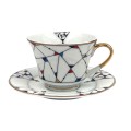 Filiżanka ze spodkiem Arlekin 250 ml Bogucice 5903517116637