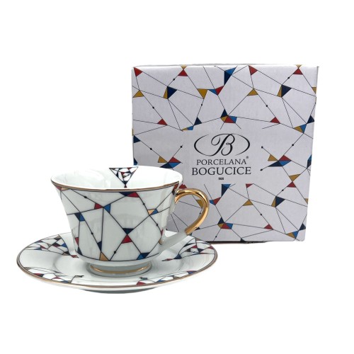 Filiżanka ze spodkiem Arlekin 250 ml Bogucice 5903517116637