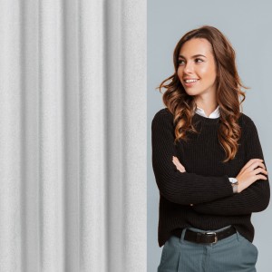 Zasłona zaciemniająca Blackout 135x270 na taśmie Suzan srebrny