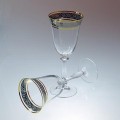 Bohemia Angela Kpl kieliszków do wina 250 ml złoto-platyna 5907718949308
